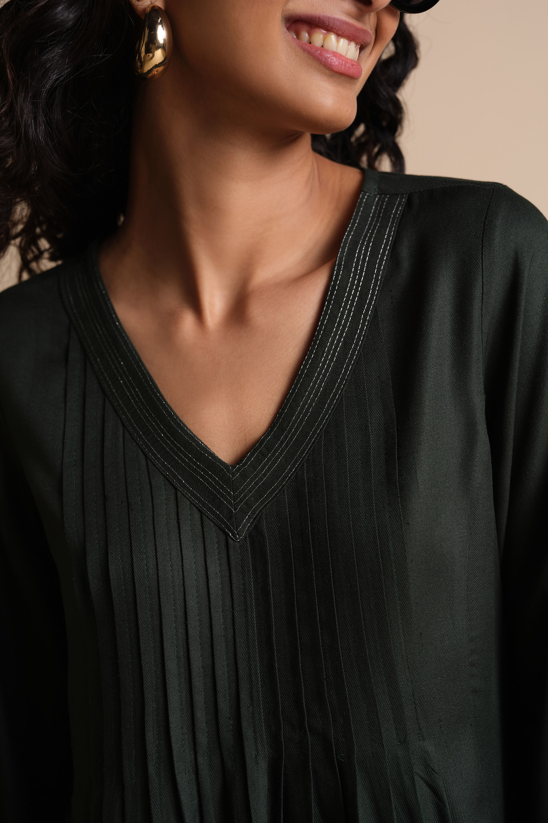 Shaam Afsana Kurta, Green, image 5